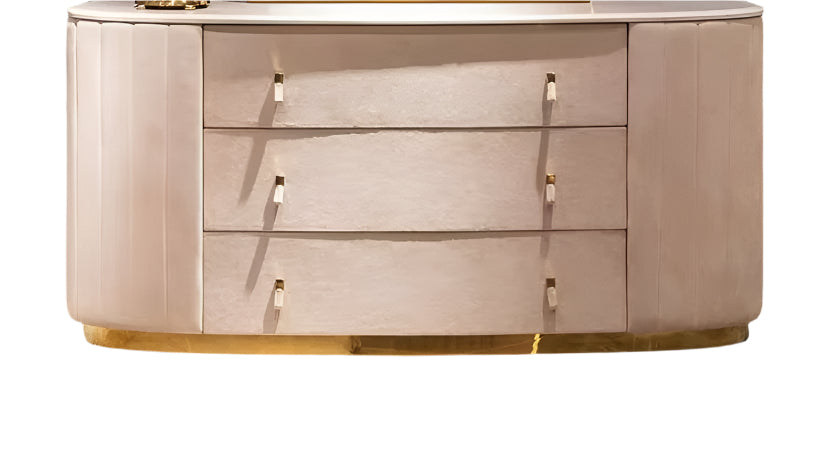 Modern Dresser Italian Bedroom Furniture 3 - 9 Drawer Solid Wooden Marble Luxury Design Cabinet
