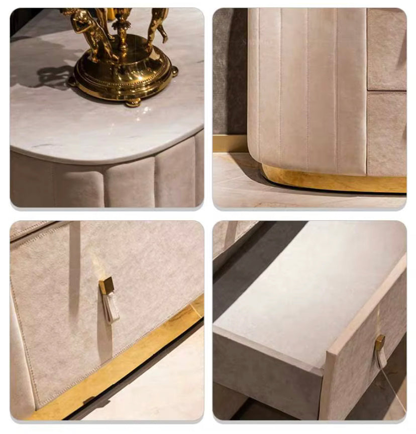 Modern Dresser Italian Bedroom Furniture 3 - 9 Drawer Solid Wooden Marble Luxury Design Cabinet