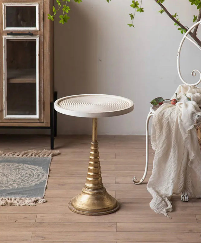 Nordic Modern Glass Nesting Tea Table - Adjustable Metal Accent Table