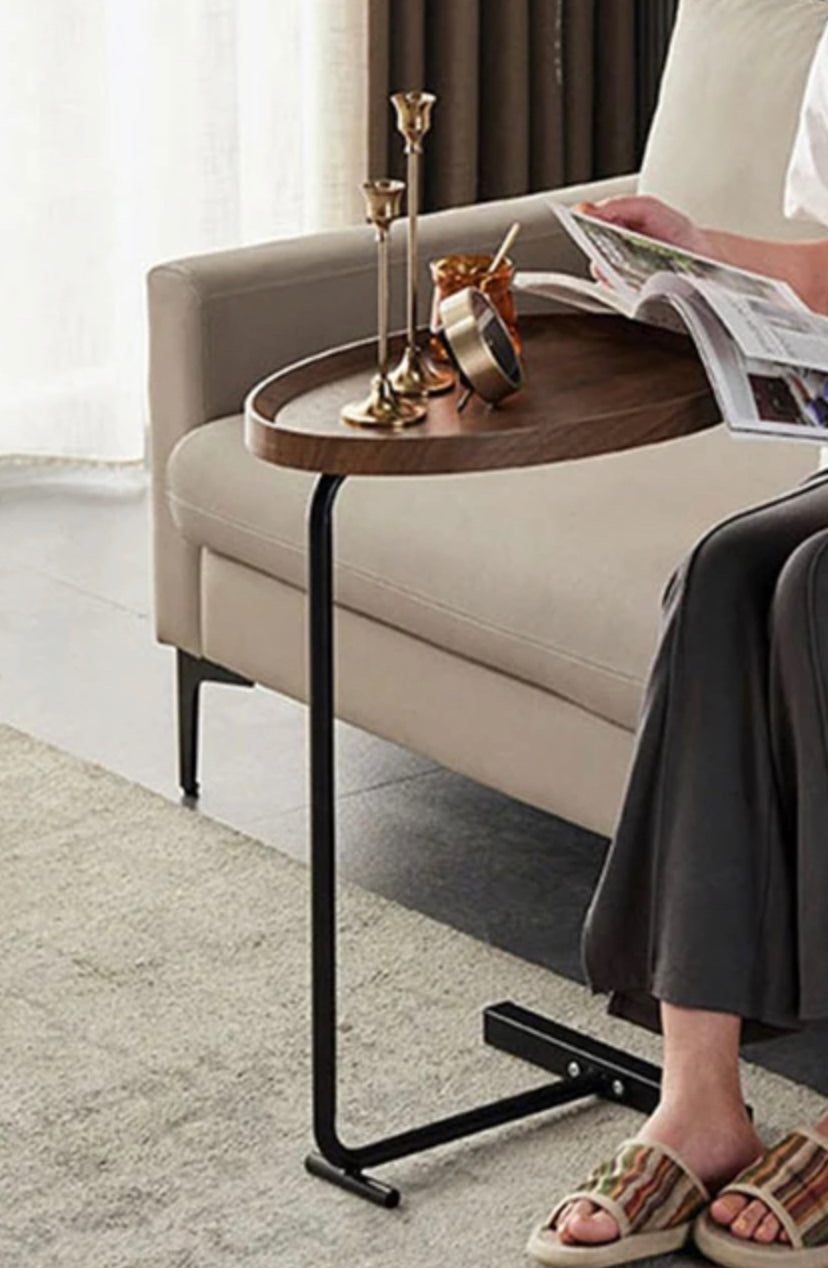 Drop-Shaped Coffee,Tea Table Simple C Shape Home Furniture Living Room Accent Side Table
