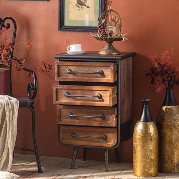 Rustic Furniture Accent Cabinet Bedroom Chest Of Drawer Living Room Solid Wood Sideboard