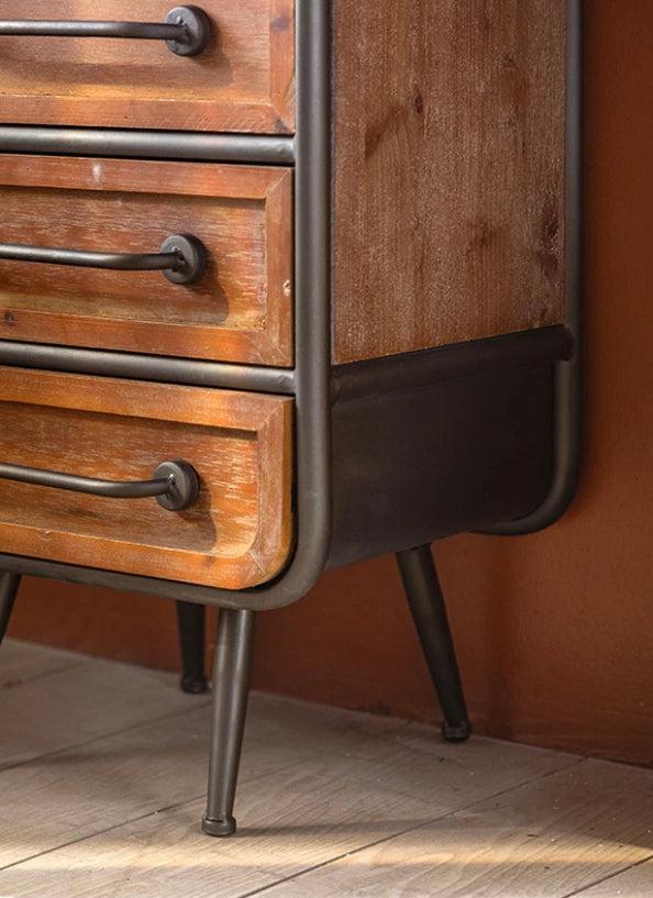 Rustic Furniture Accent Cabinet Bedroom Chest Of Drawer Living Room Solid Wood Sideboard
