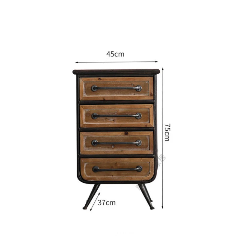 Rustic Furniture Accent Cabinet Bedroom Chest Of Drawer Living Room Solid Wood Sideboard