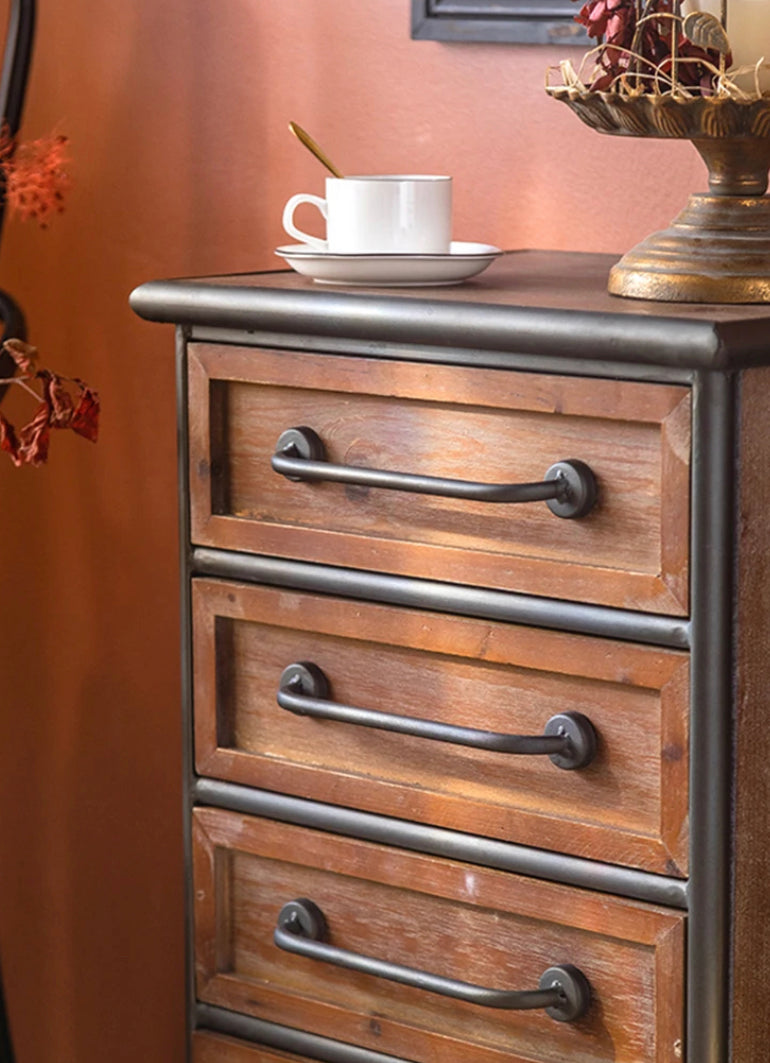 Rustic Furniture Accent Cabinet Bedroom Chest Of Drawer Living Room Solid Wood Sideboard