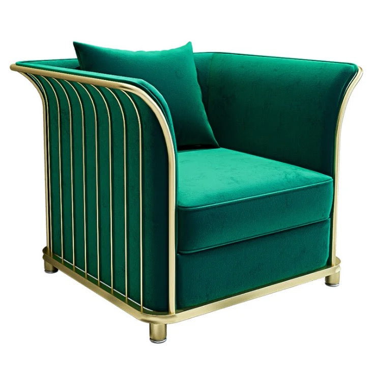 Canapé 1 Place Automne Hiver Nouveau Salon Canapé Velours Vert Bleu Design