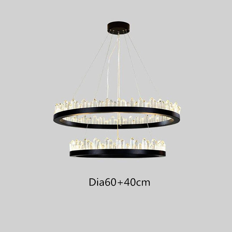 Suspension Manggic Moderne Cristal Suspendu LED Nordique Lumière Leuchter