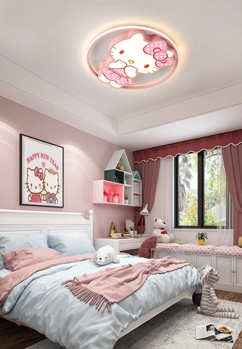 Children's Room Lighting Kawaii Room Decor Led Pink Cartoon Kids Lights