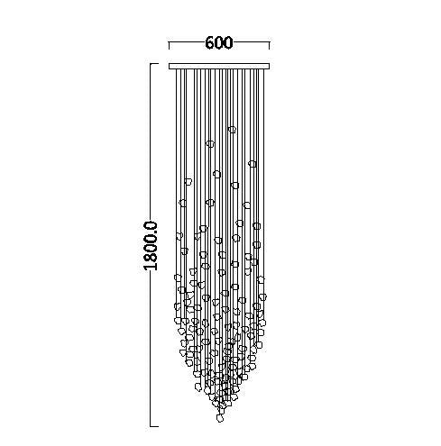Lustre en pierre cristal, grand escalier moderne, luminaires Led suspendus, lustres