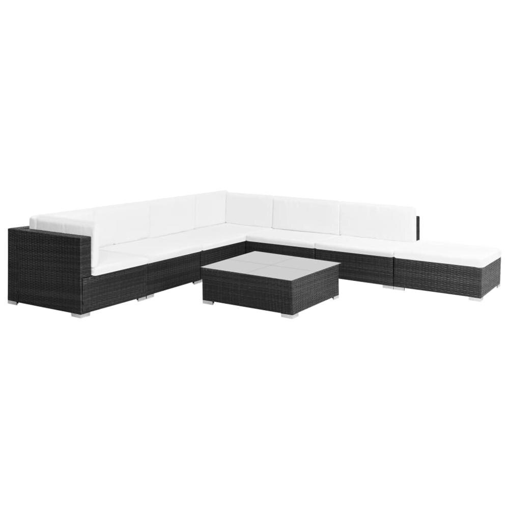 Sofa 8pcs Outdoor Outdoor Sectional Sofa Units Garden Sectional Rattan Sofa Sets