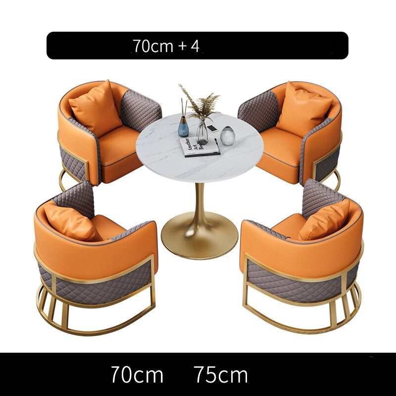 Sofa Sets Nordic Living Room Hotel Lobby Leisure Table Sets