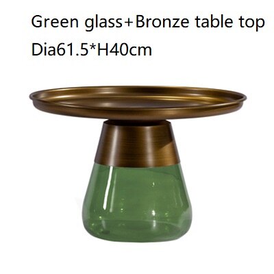 Luxury Round Glass Coffee Table, Customizable Modern Design