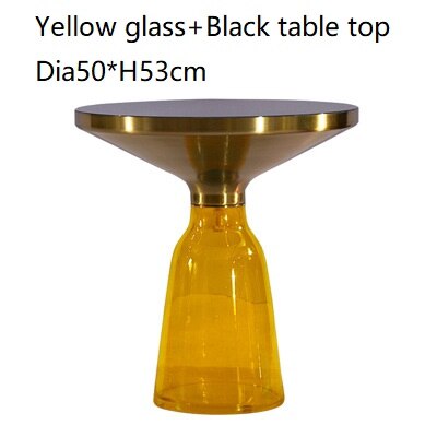 Luxury Round Glass Coffee Table, Customizable Modern Design