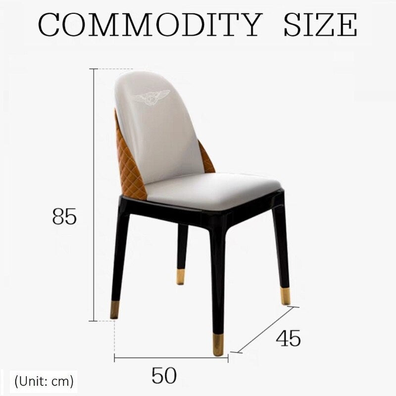 Dining Room Chairs Sets Modern Style Leather Esszimmerstühle Solid Wood Base Chairs