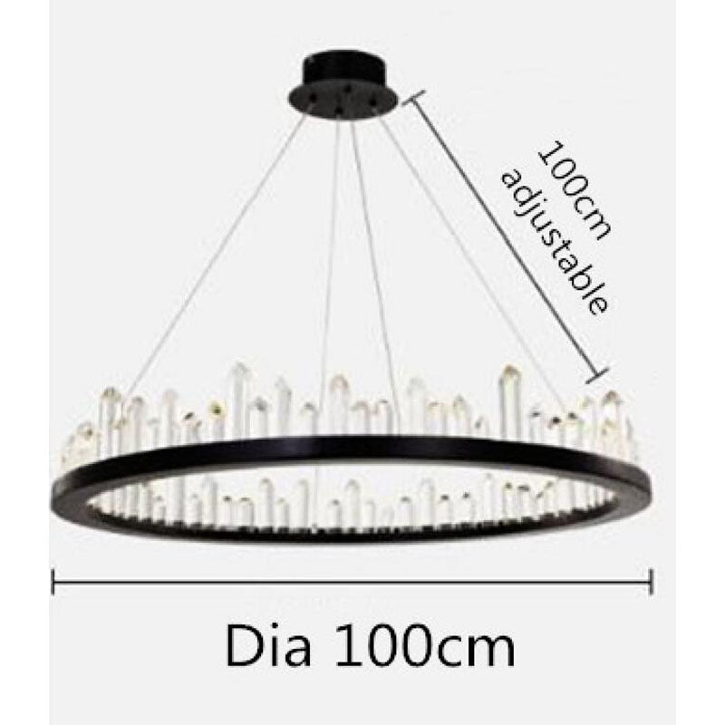 Suspension Manggic Moderne Cristal Suspendu LED Nordique Lumière Leuchter