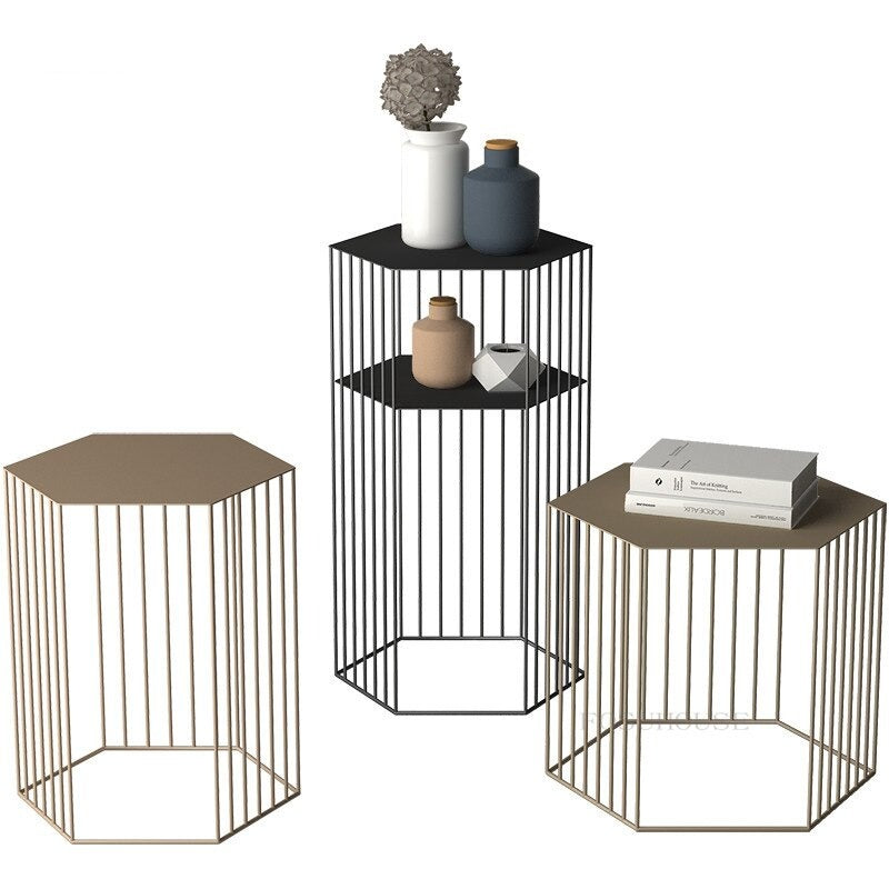 Coffee Table Wrought Iron Luxury Creative Tisch Modern Multifunctional Couchtisch Set