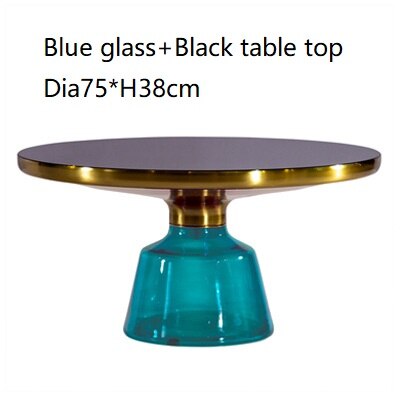 Luxury Round Glass Coffee Table, Customizable Modern Design
