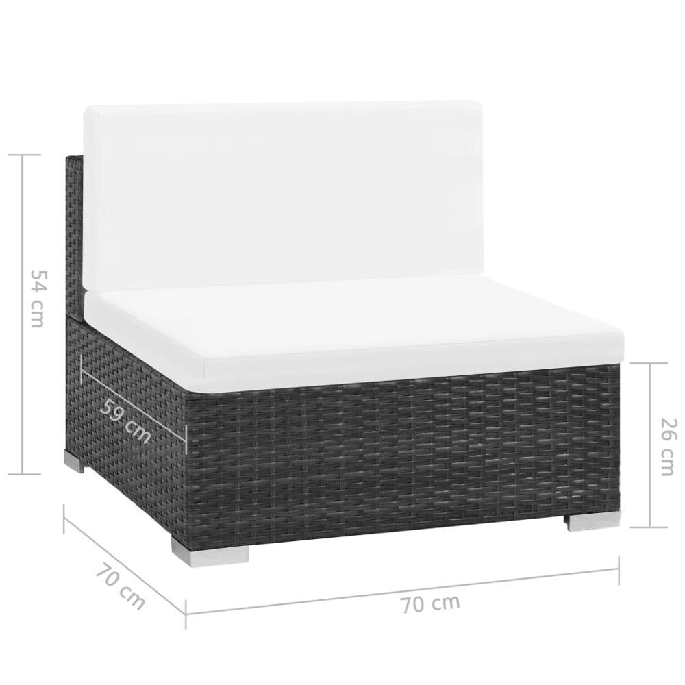 Sofa 8pcs Outdoor Outdoor Sectional Sofa Units Garden Sectional Rattan Sofa Sets