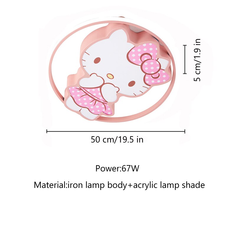 Children's Room Lighting Kawaii Room Decor Led Pink Cartoon Kids Lights