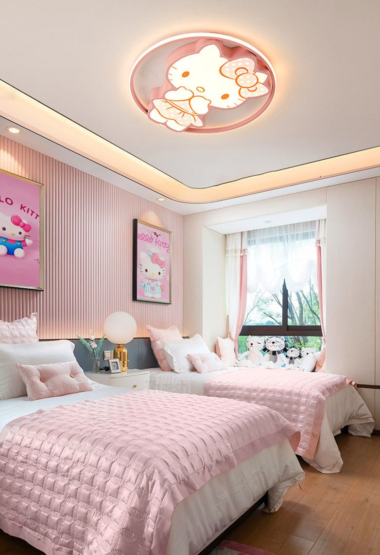 Children's Room Lighting Kawaii Room Decor Led Pink Cartoon Kids Lights