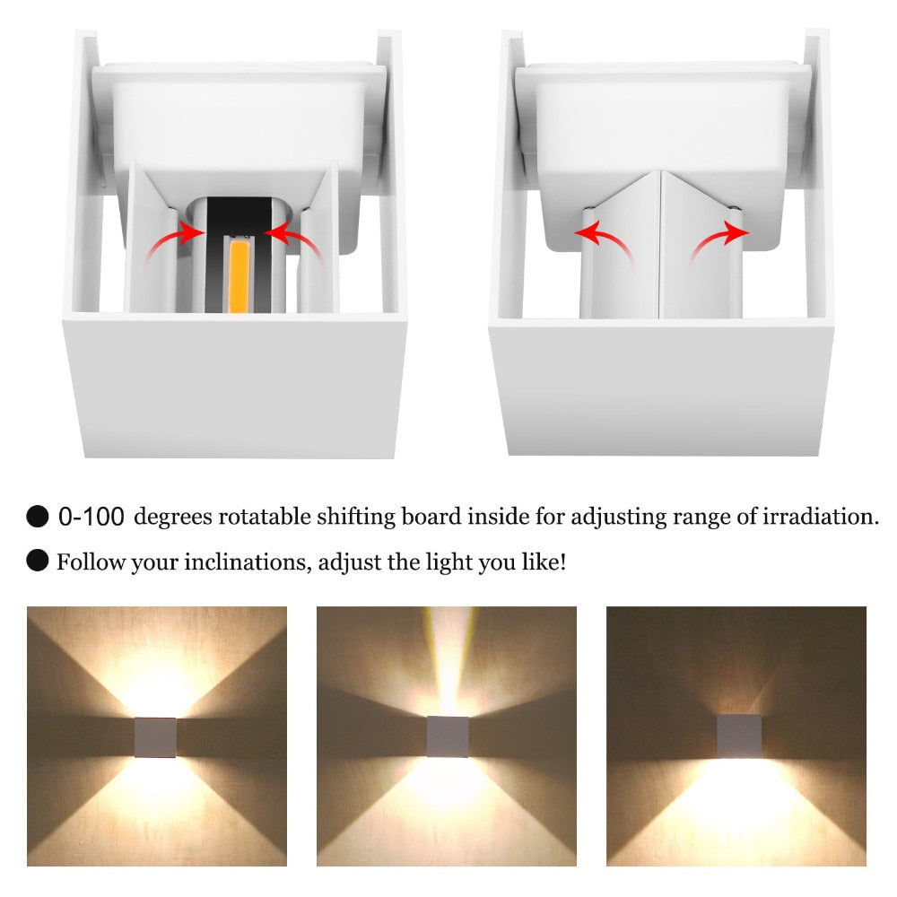 Wall Lamps Waterproof Surface Mounted LED Wall Light Indoor Outdoor Wall Lights