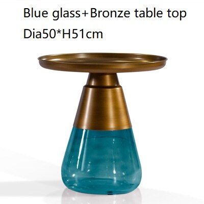Luxury Round Glass Coffee Table, Customizable Modern Design