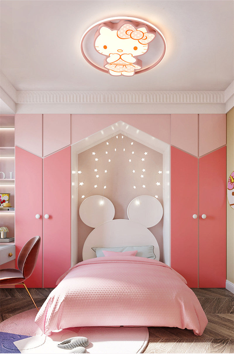 Children's Room Lighting Kawaii Room Decor Led Pink Cartoon Kids Lights