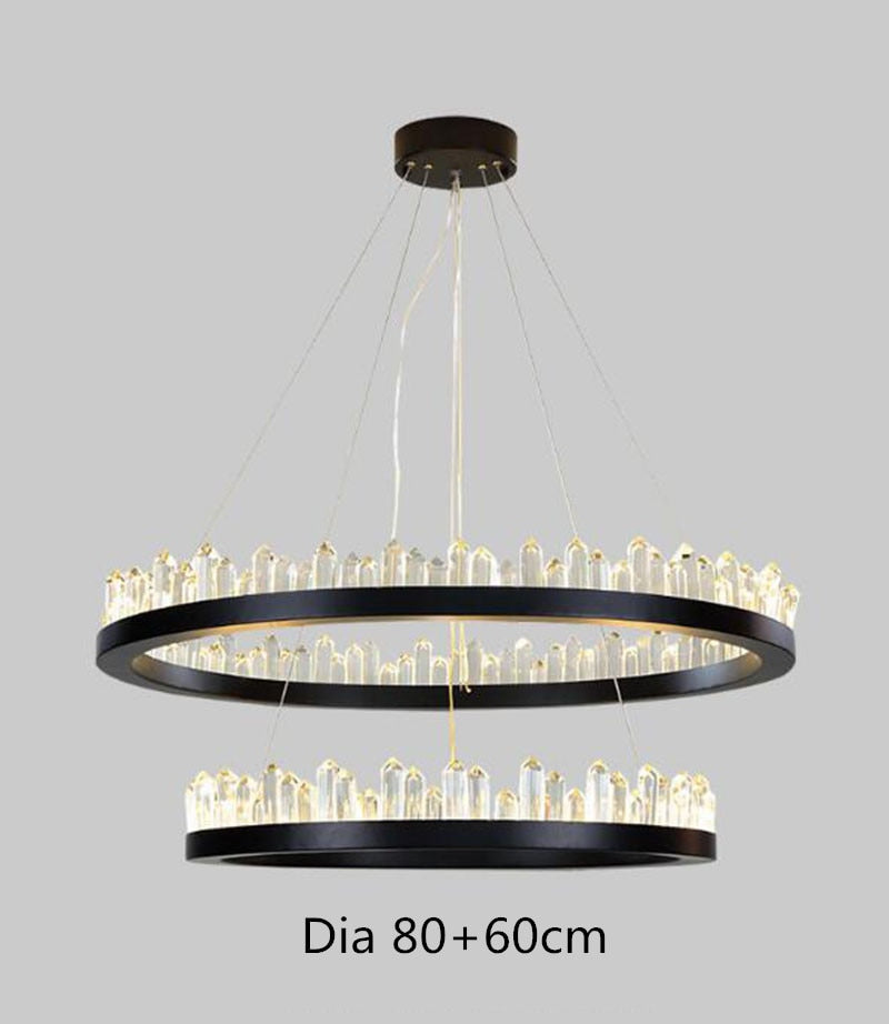 Suspension Manggic Moderne Cristal Suspendu LED Nordique Lumière Leuchter