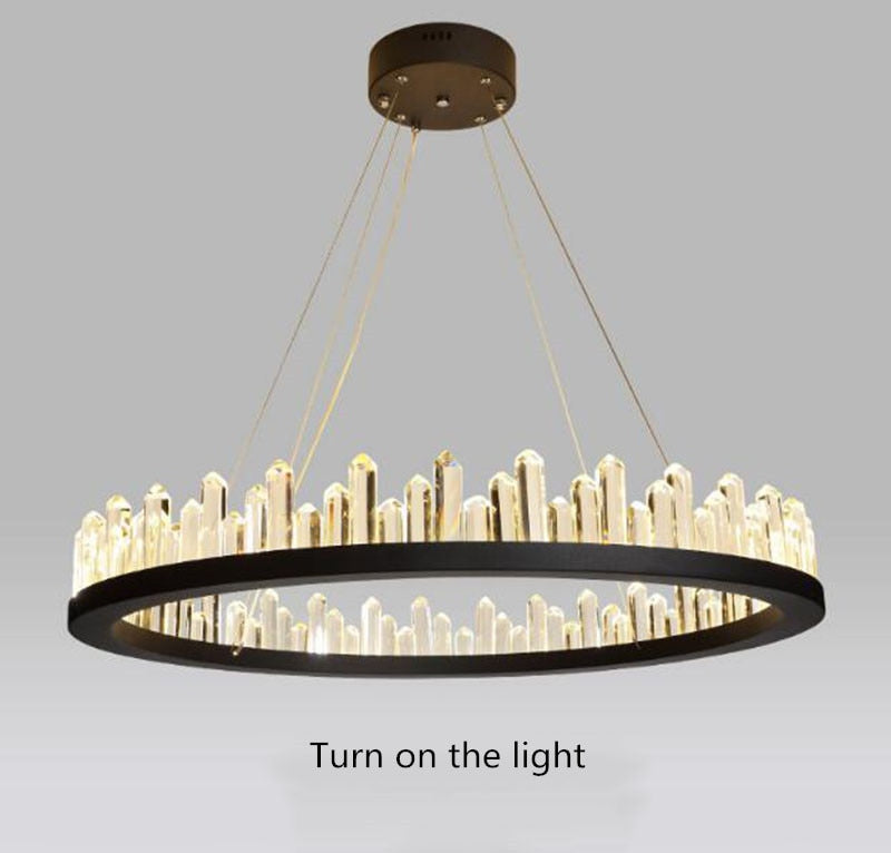 Suspension Manggic Moderne Cristal Suspendu LED Nordique Lumière Leuchter