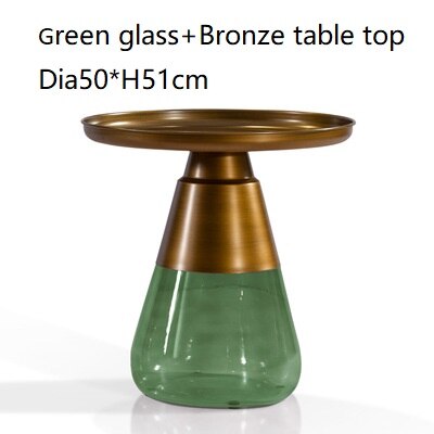 Luxury Round Glass Coffee Table, Customizable Modern Design