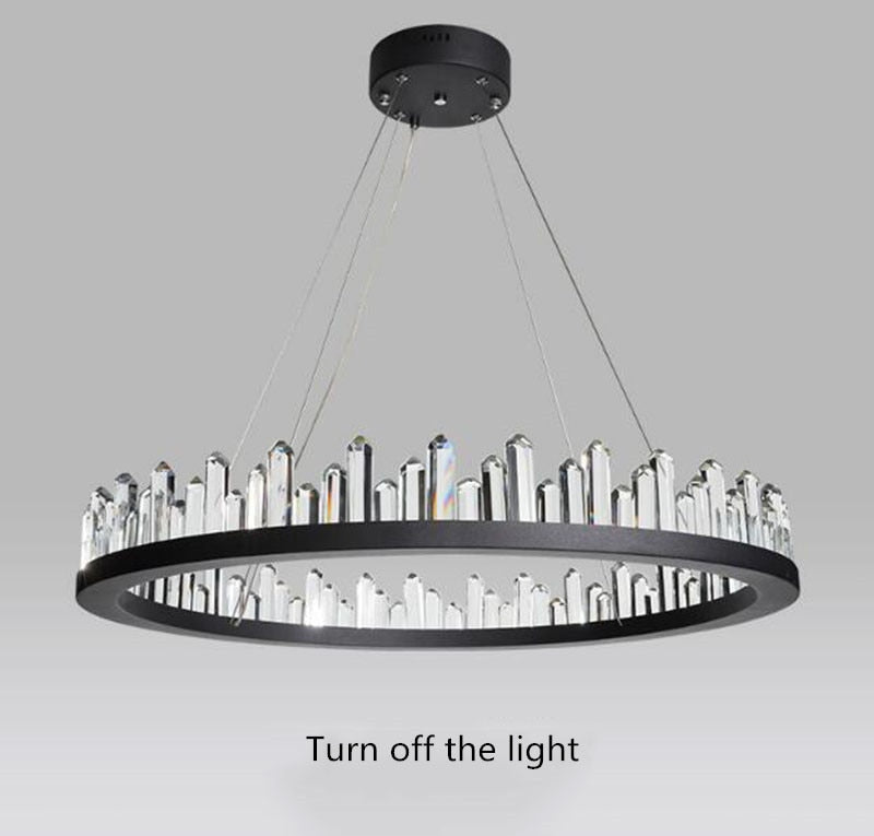 Suspension Manggic Moderne Cristal Suspendu LED Nordique Lumière Leuchter
