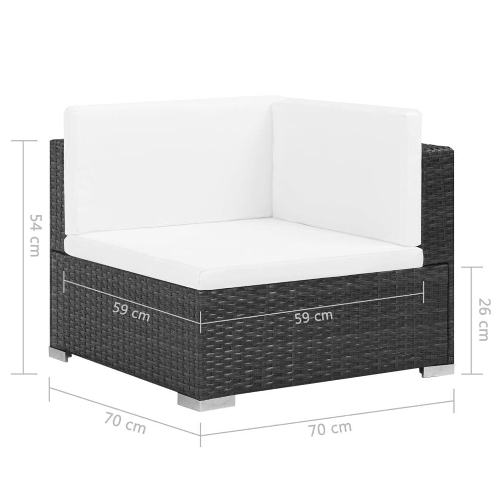 Sofa 8pcs Outdoor Outdoor Sectional Sofa Units Garden Sectional Rattan Sofa Sets