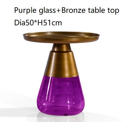 Luxury Round Glass Coffee Table, Customizable Modern Design