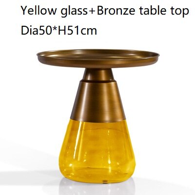 Luxury Round Glass Coffee Table, Customizable Modern Design