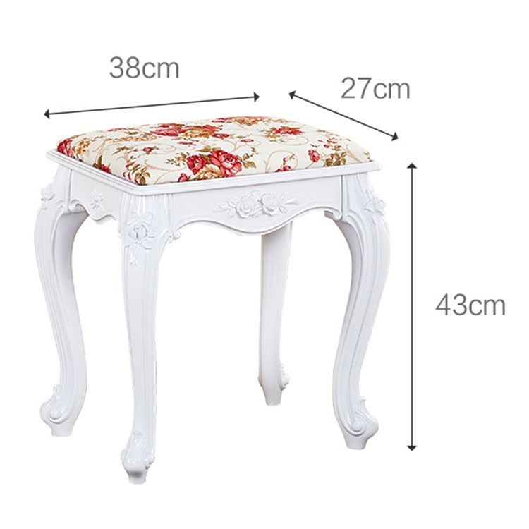 Stools European Style Living Room Hocker Small Square Soft Ottomans Stools Chairs
