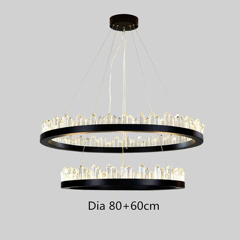 Suspension Manggic Moderne Cristal Suspendu LED Nordique Lumière Leuchter