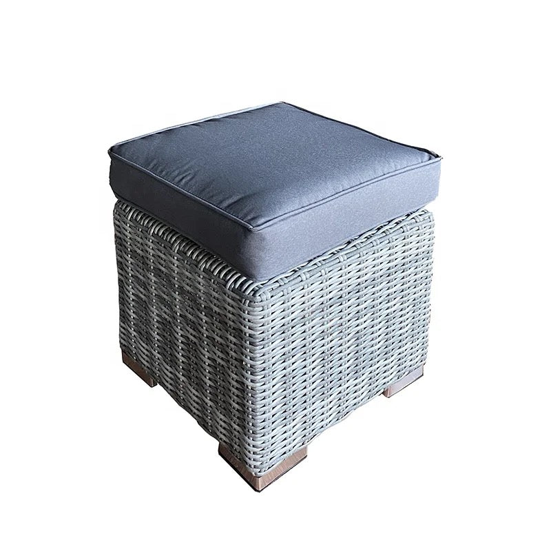Dark Grey Rattan Modular 7 Seat Outdoor Sofa Set with Rising Table
