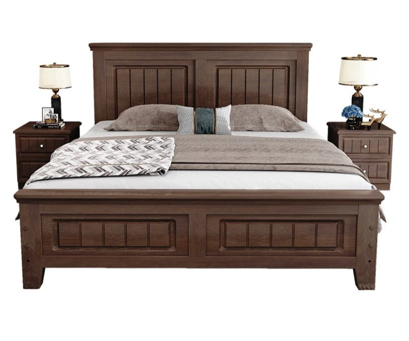 Double Beds Set Modern Wood Bed Solid Wood Schlafzimmer Bett Set