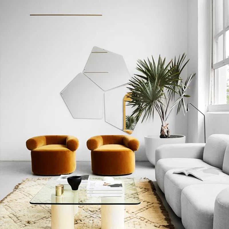 Canapé chaise design salon velours canapé chaises