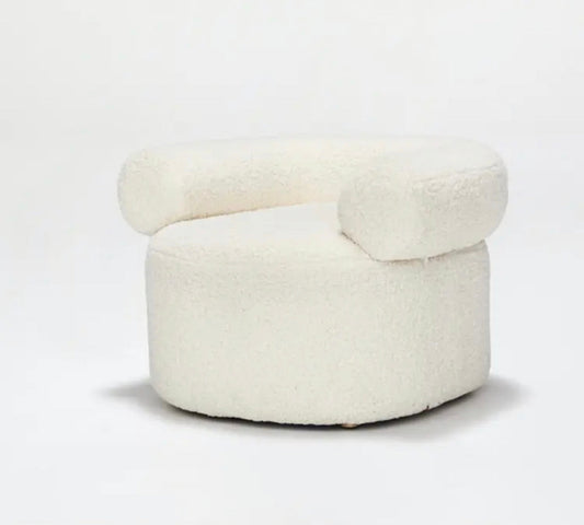 Velvet Accent Chair - Mid-Century Modern Armchair