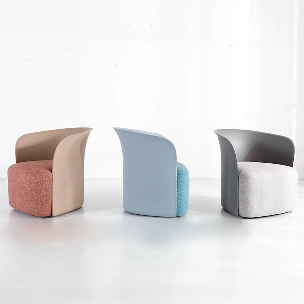 Velvet Italian Design Dining Chair - Minimalist, Lightweight, Custom