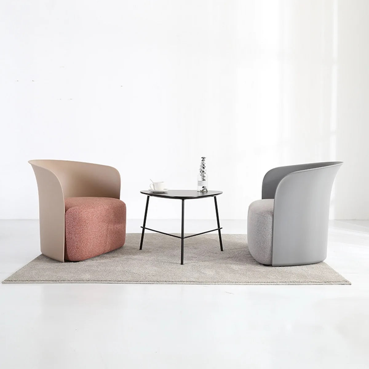 Velvet Italian Design Dining Chair - Minimalist, Lightweight, Custom