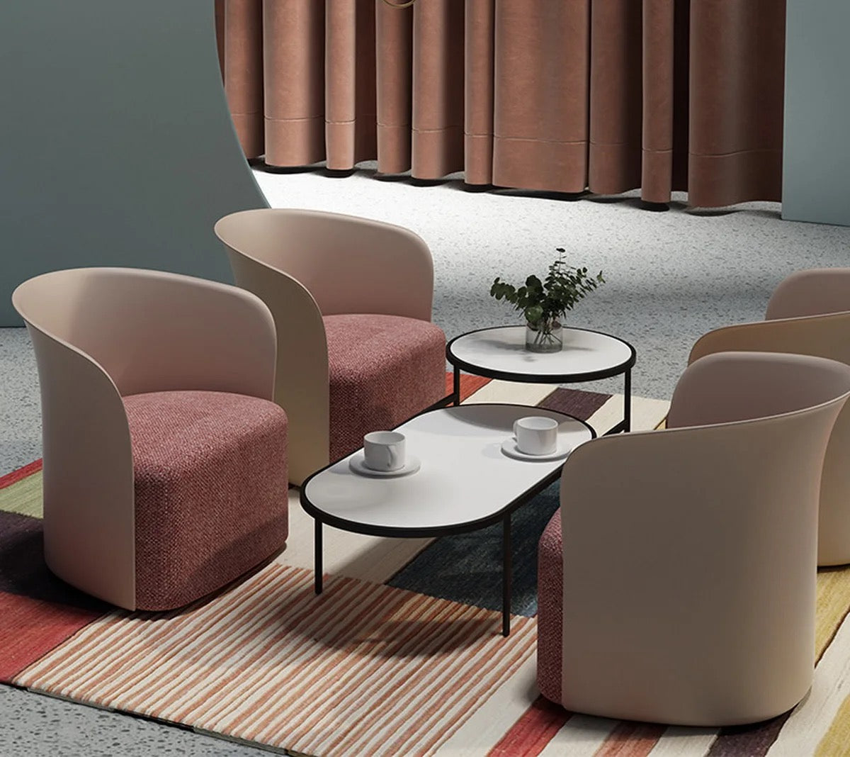 Velvet Italian Design Dining Chair - Minimalist, Lightweight, Custom