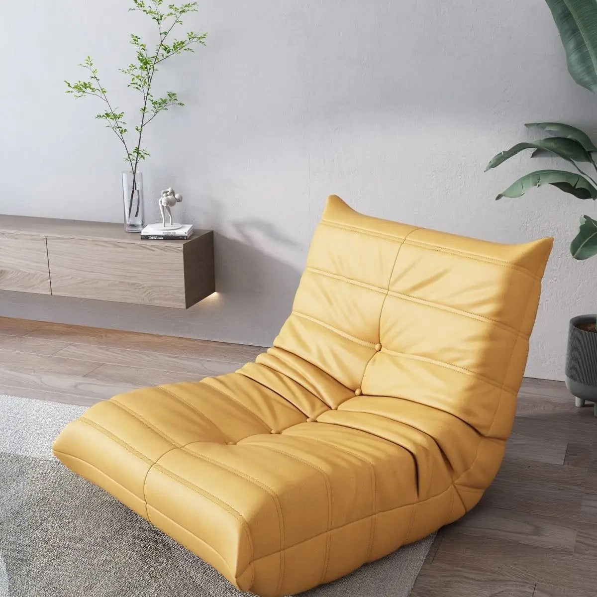 Italian Leather Chaiselongue Chair - Luxury, Customizable