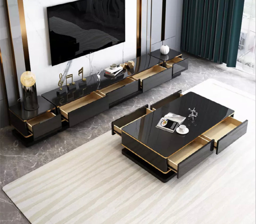 Conjuntos de soportes para TV, muebles modernos para gabinete de pared para TV, soporte para TV de madera maciza