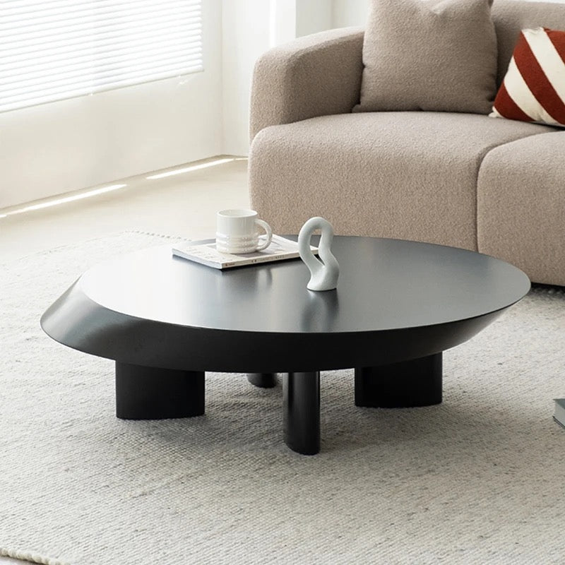 MAX Scandinavian Oval Wooden Coffee Table, Minimalist Nordic Design