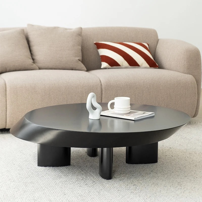 MAX Scandinavian Oval Wooden Coffee Table, Minimalist Nordic Design