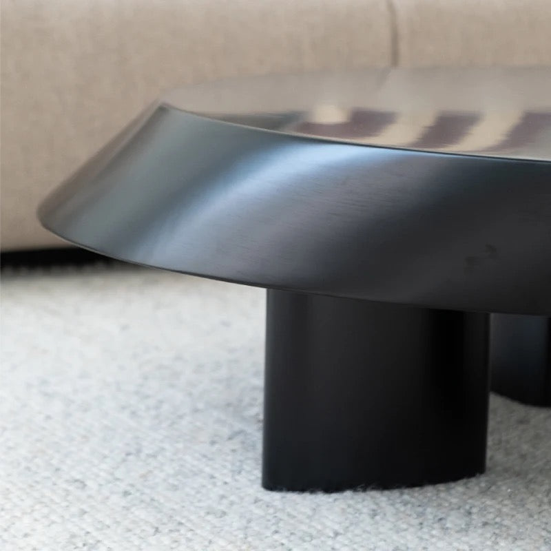 MAX Scandinavian Oval Wooden Coffee Table, Minimalist Nordic Design