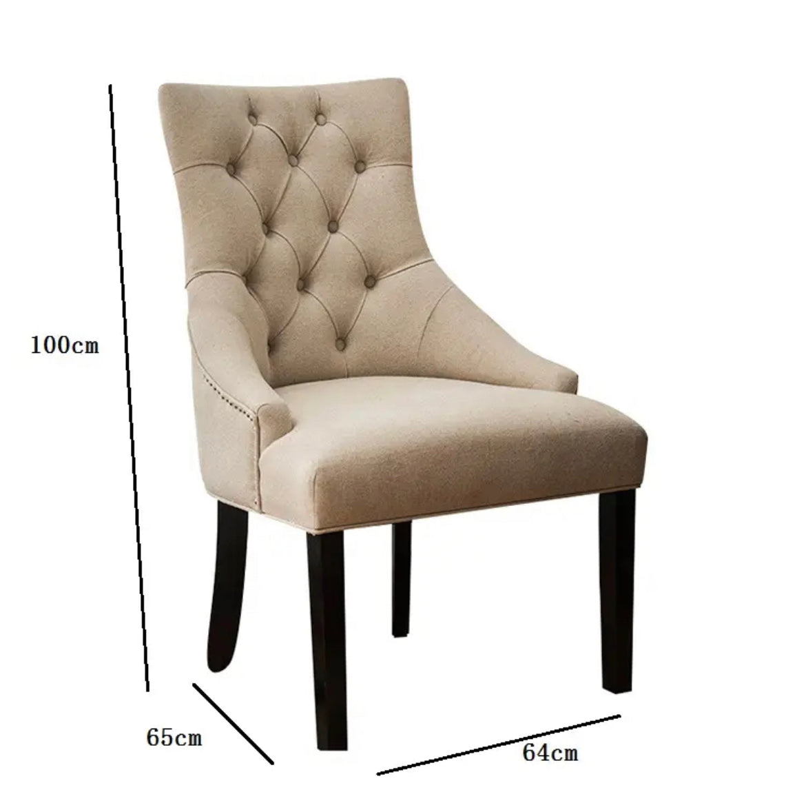 Modern Tufted Velvet Dining Chair - Luxury, Customizable