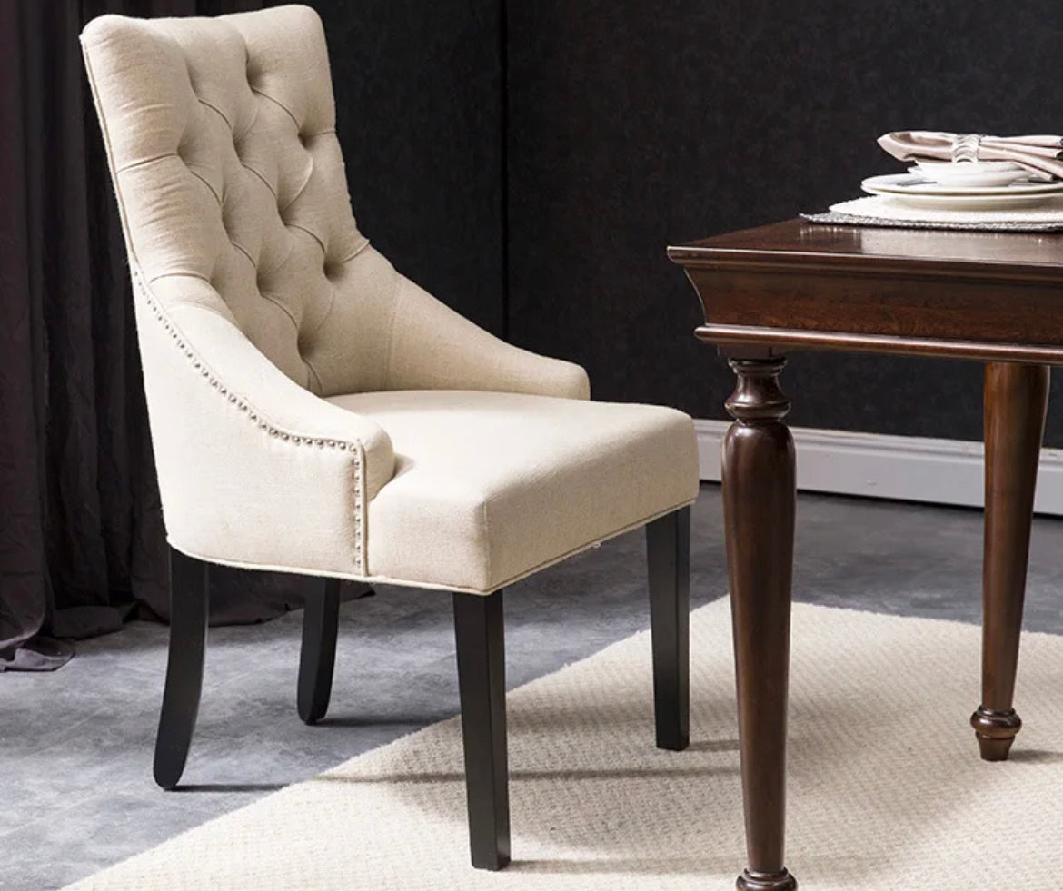 Modern Tufted Velvet Dining Chair - Luxury, Customizable