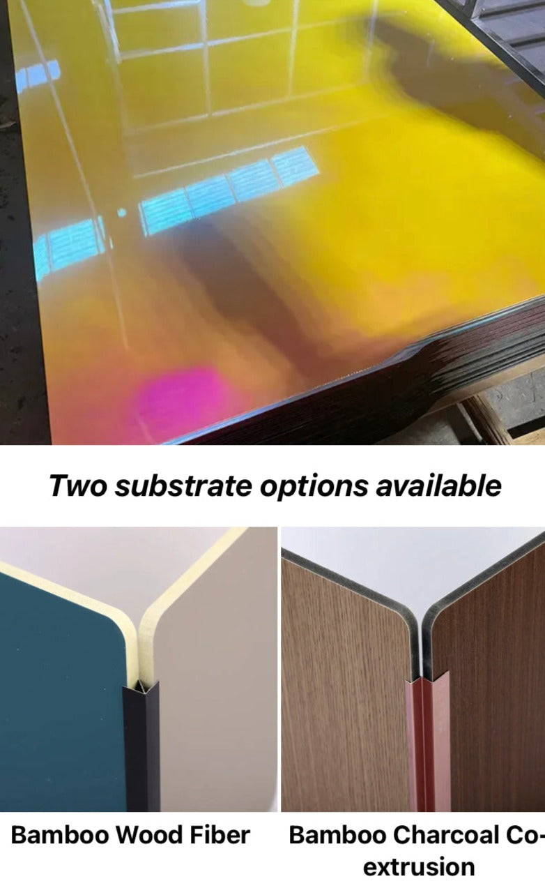 Wall Panel PET Clear Colorful Bamboo Charcoal Board WPC Interior Decoration Easy To Install Wall Panels Sets